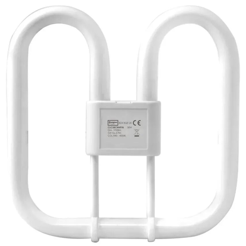 Crompton Controls Lamp Compact Fluorescent 4PIN GR10Q 28W Cool White 2D - CLC38C