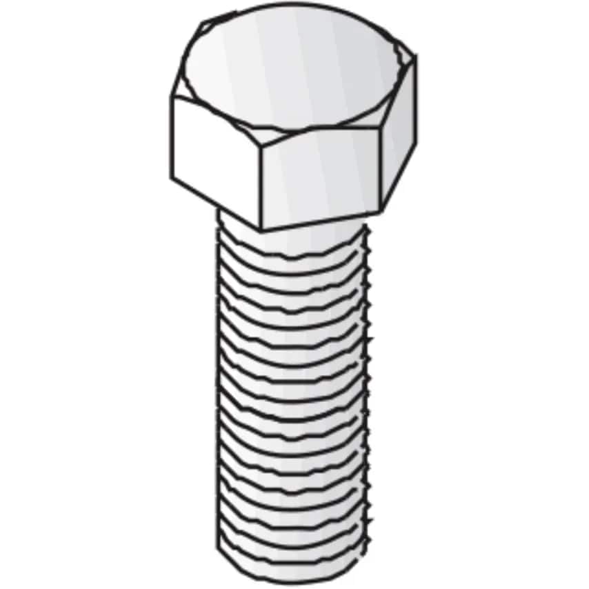 Unistrut Bolt Hex 8.8 High Tensile M8 x 35mm Steel Hot Dipd Galvanis- you get 10