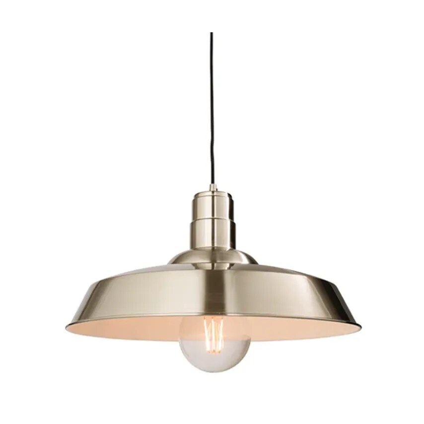 Saxby Pendant E27 GLS W/o Lamp 60W 500-1800 x 495mm Nickel Plated