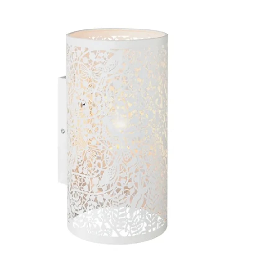 Saxby Wall Light E14 Candle W/o Lamp 40W 300 x 130mm Matt Ivory