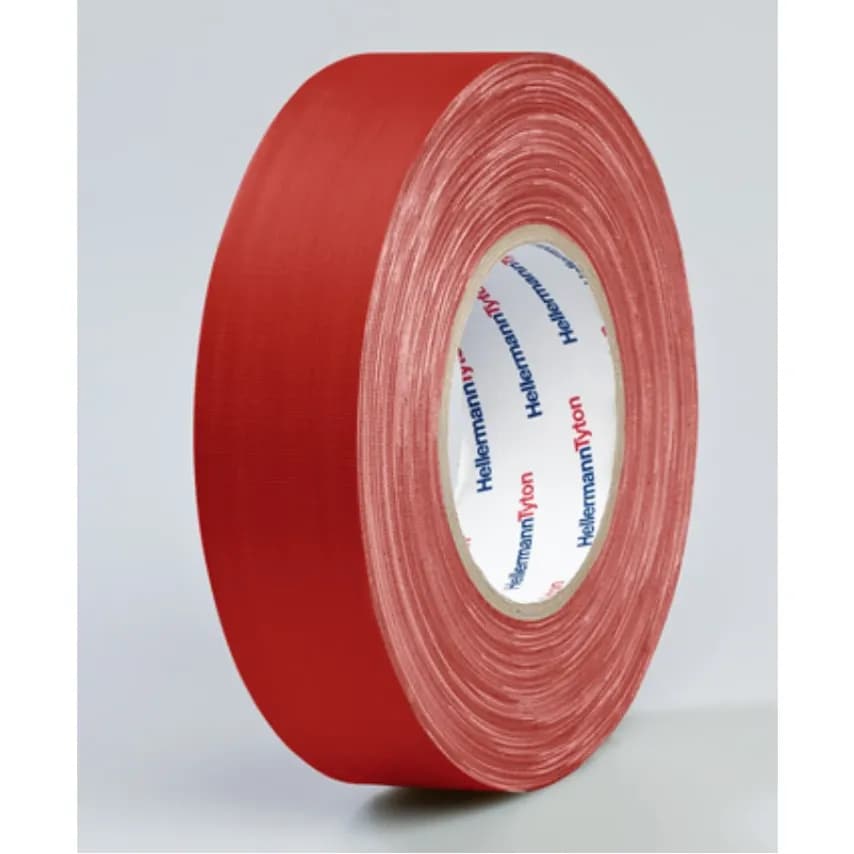 HellermannTyton Tape Technical Te x tile 0.31 x 19mm x 50.0M Red