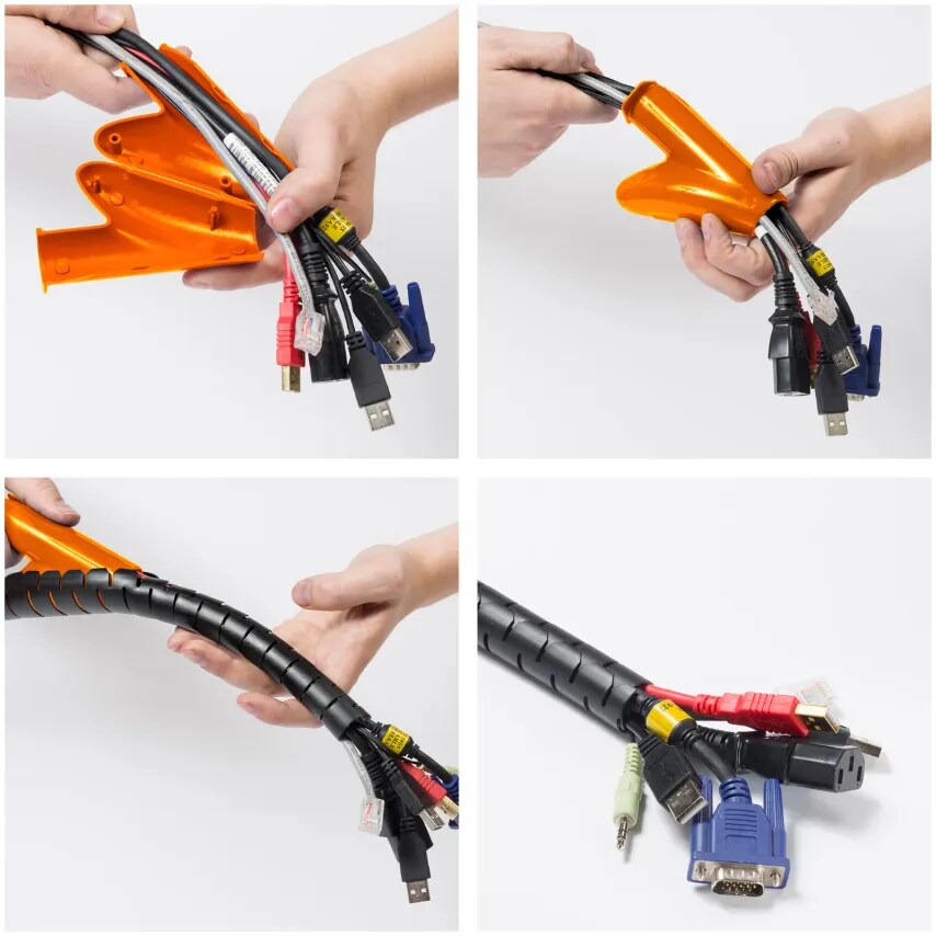 Luceco Cable Tidy Zipper 25mm 2.5M Black