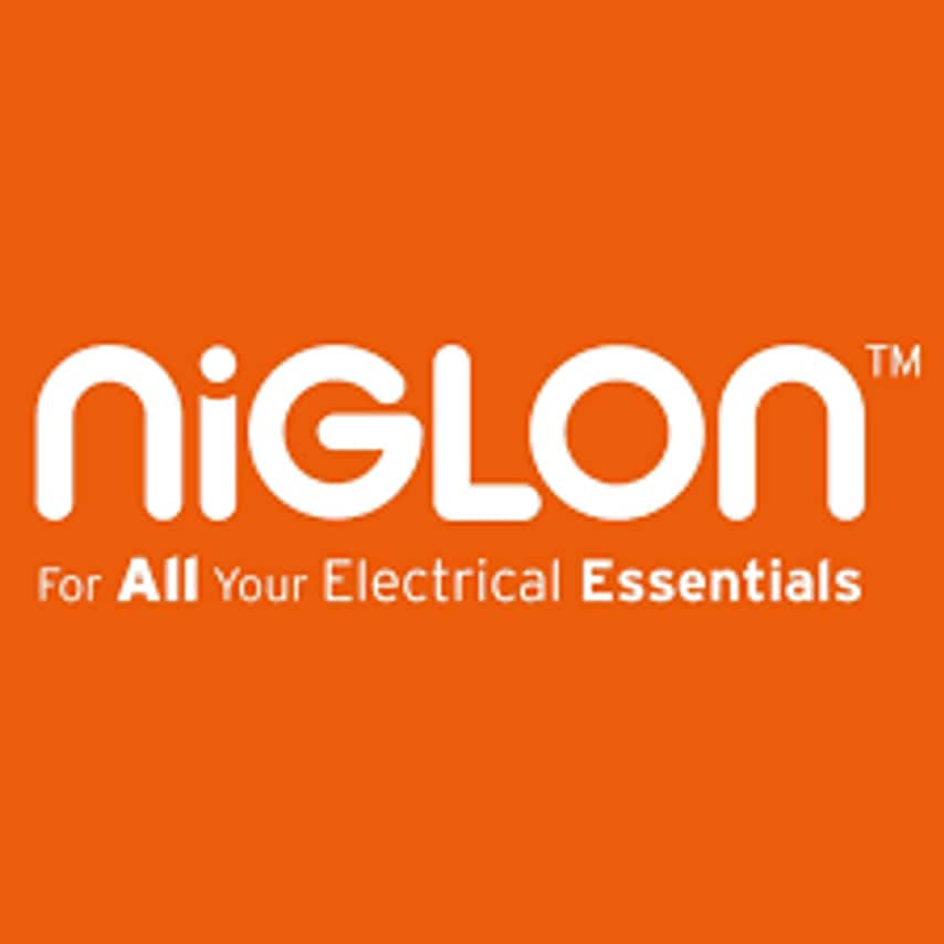 Niglon Switch 2 Way Double Pole Key 20A x White Printed Emg LTG Test