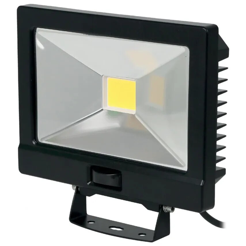 NVC Lighting Odessa V2 30W LED Floodlight Black Pir+pec 840