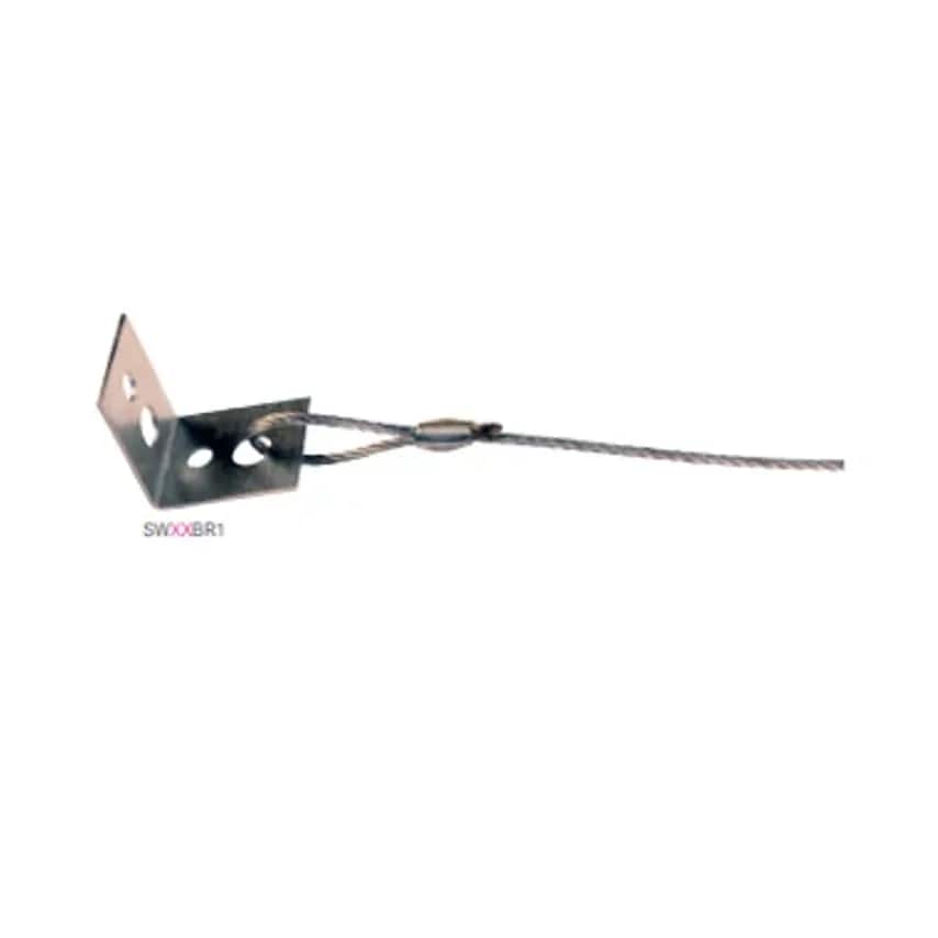 Legrand Wire 90 Degree Bracket 1M 50Kg SWL Galvanised Steel Mechanism