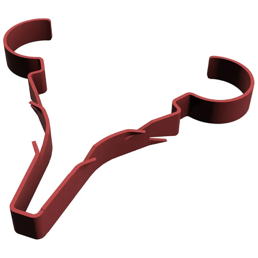 Luceco Clip Safe-d Stag Clip Fire Rated Sng 8-10mm Red Pack of 100