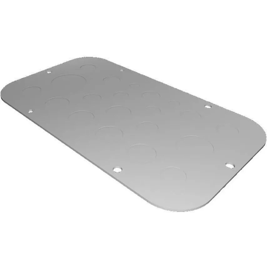 Rittal Gland Plate A x Metric Knockouts 256 x 149mm Metal
