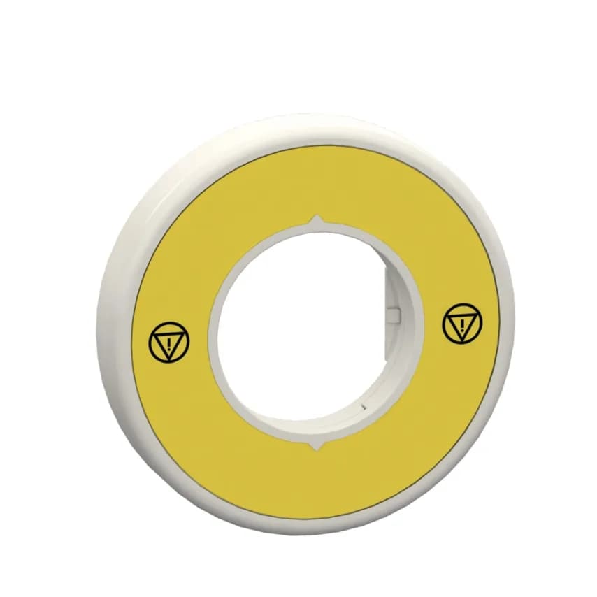 Schneider Electric Ring Illum Emerg Stop No TEXT 24V Logo and yellow LBL