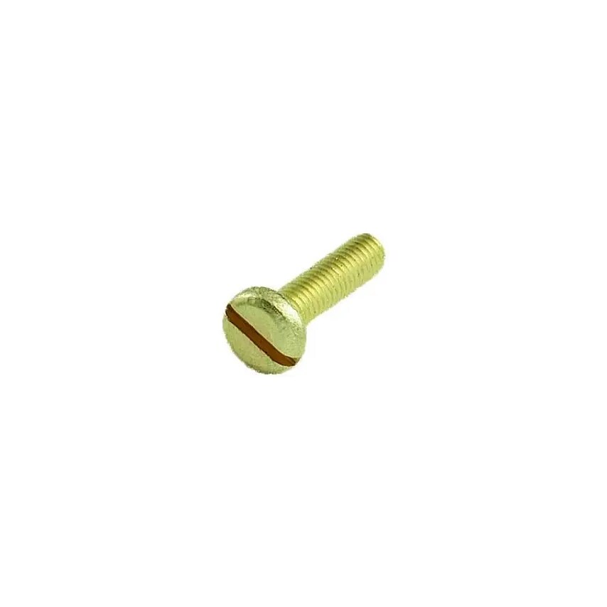 Newlec M4 x 35mm Conduit Box Screw Pan Head Slotted Machine Brass- you get 50