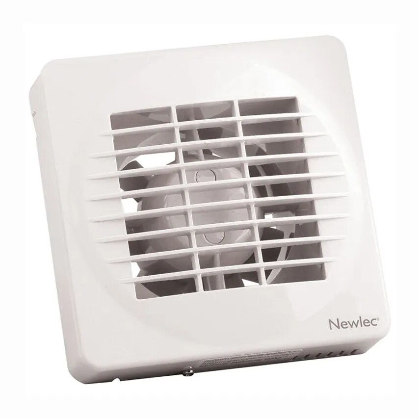 Wall/Window Axial Fan Standard 100mm White with Timer