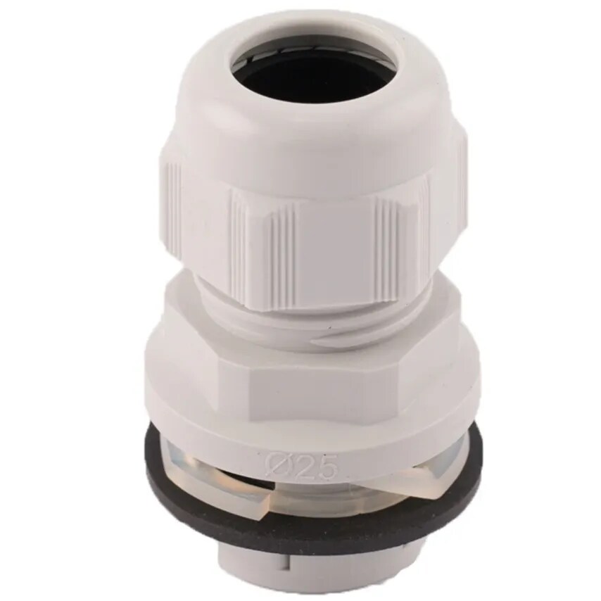 Newlec Dome Top Stuffing Gland 25mm IP68 Nylon Grey for 11-17mm