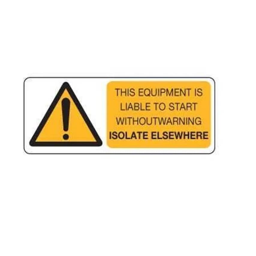 Cablecraft Label Isolatorate Elsewhere 80 x 35mm Pack of 5 Labels