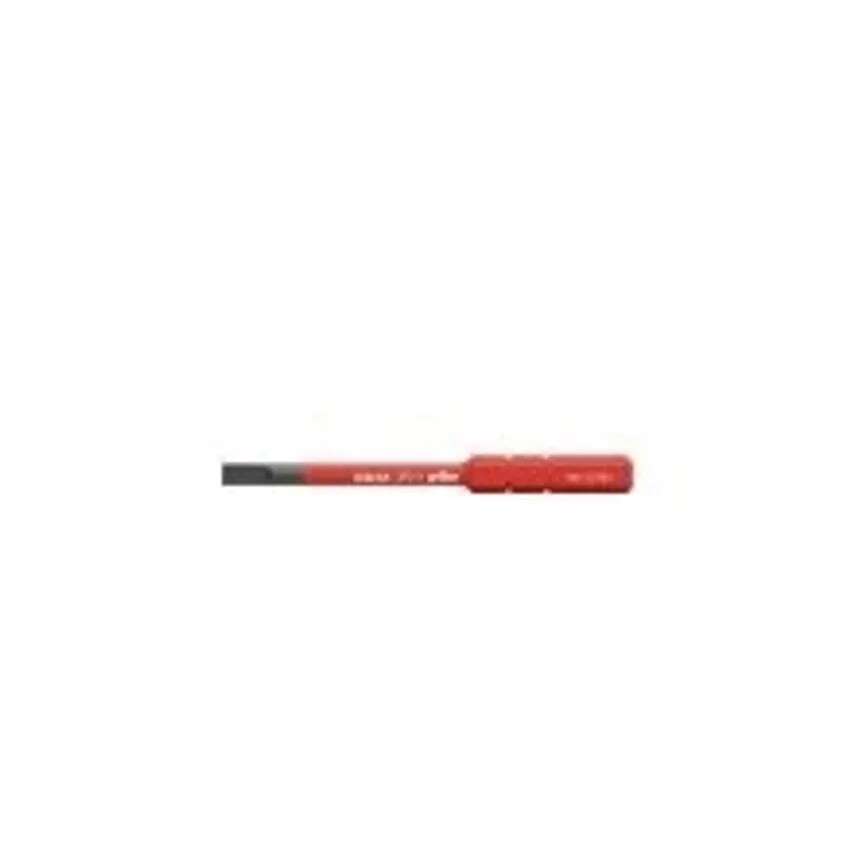 Wiha Screwdriver Bit VDE Electric Slimbit Slot 4.0 x 75mm Chrome Vndm