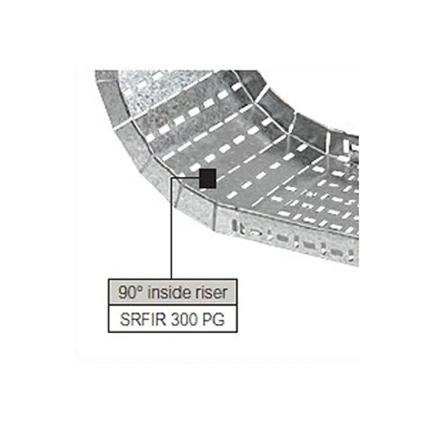 Legrand Riser 90 Degree Internal 300mm Pre-Galvanised Steel - SRFIR300PG