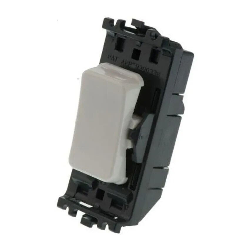 Novar ED&S Grid Switch 1 Way SP 20A Black - 56891BLK