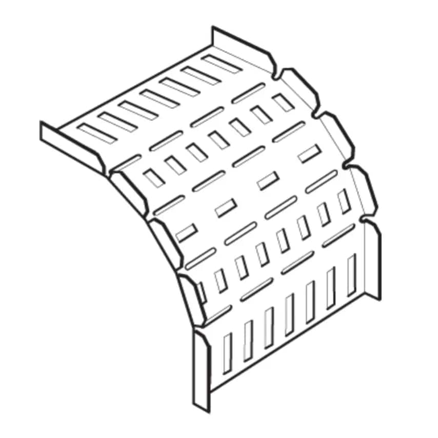 Legrand Riser 90 Degree External 300mm Hot Dipped Galvanised - SSOR300G