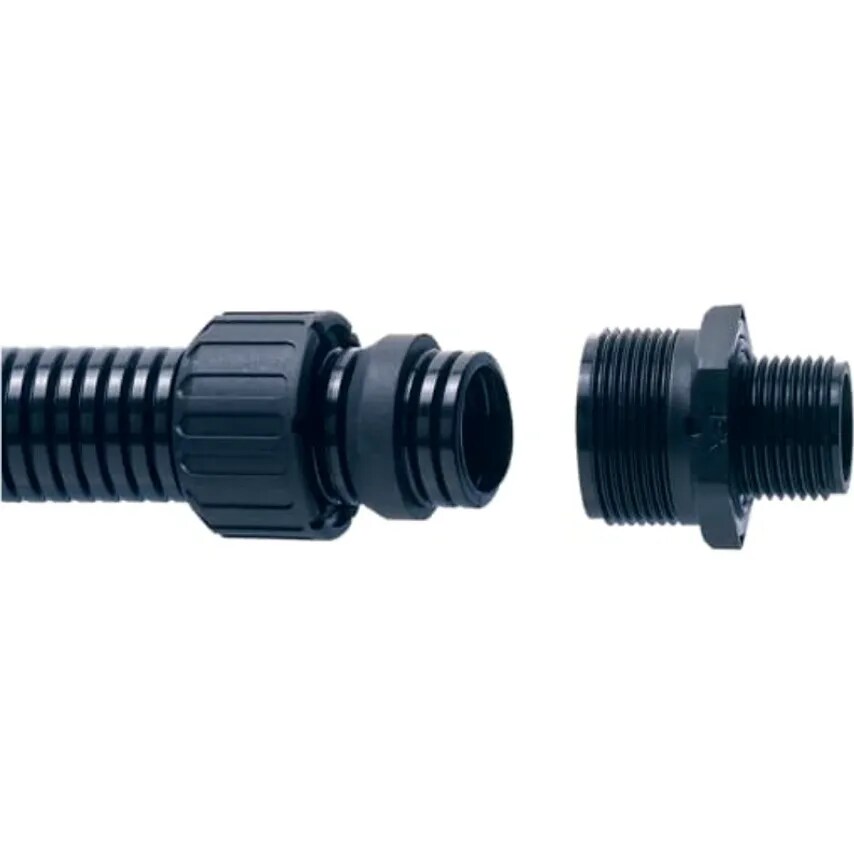 ABB Connector Type A Male LT Lock Nut IP67 M16 Nylon Black with Loc- you get 100