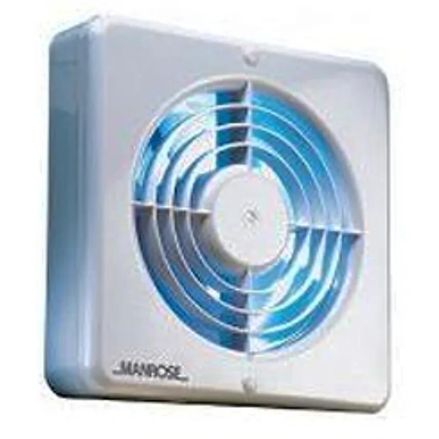 Manrose Fan Window Electro Timer 150mm 6IN Pullcord Sw/neon Light