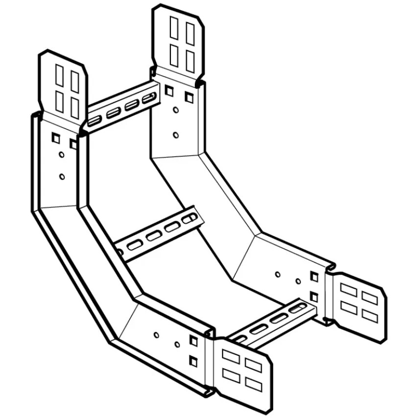 Legrand Riser 90 Degree Inside 900mm 300R Hot Dipped Galvanised - PIR90090300G