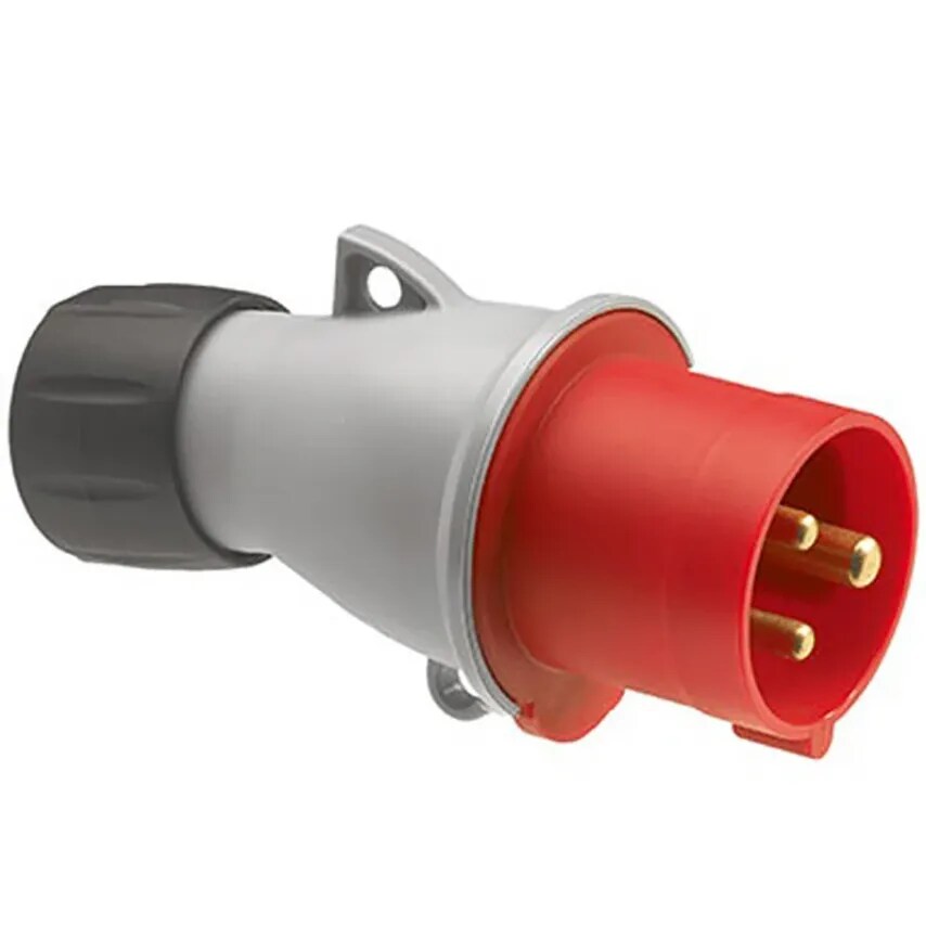 Novar ED&S Plug Triple Pole Neutral and Earth IP44 32A 415V Red
