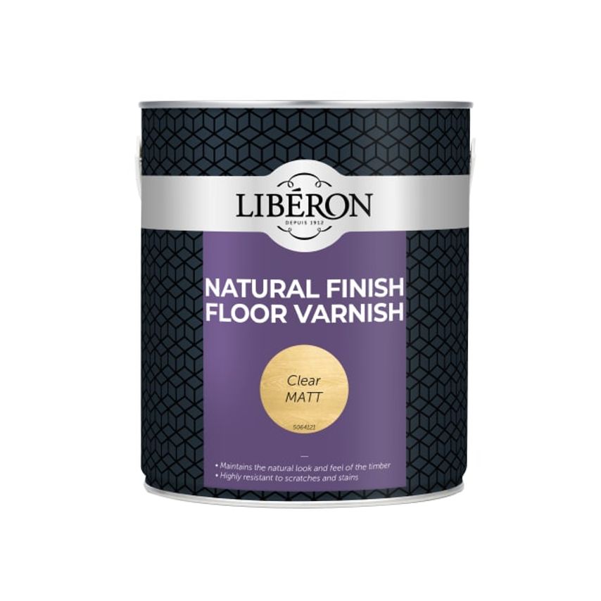 Liberon Natural Finish Floor Varnish Clear Matt - 2.5L