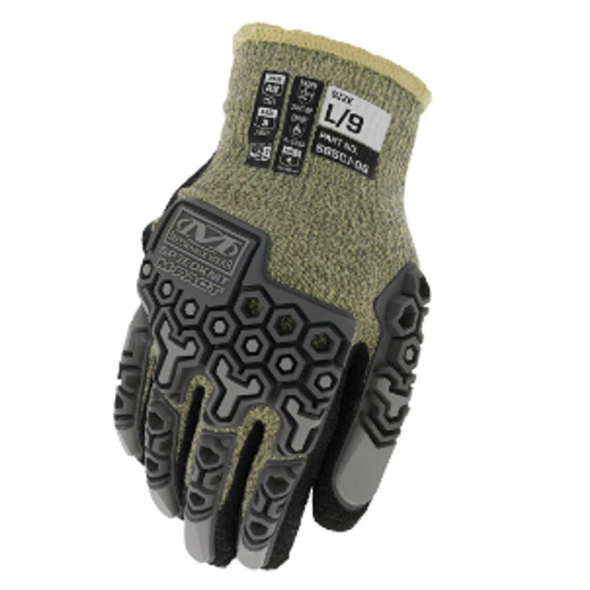 Mechanix Wear SpeedKnit M-Pact ARC Flash Glove S85CJ06 Size Medium