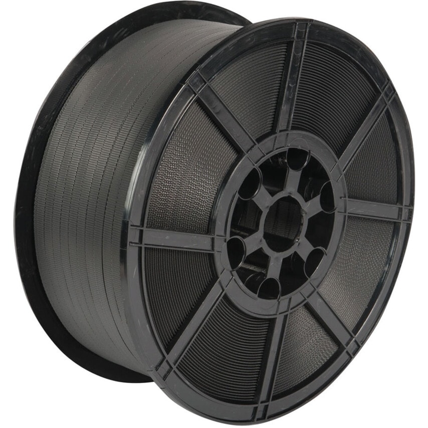 Pacplus Strapping Polypropylene 15 X0.75mmX 1200m Black
