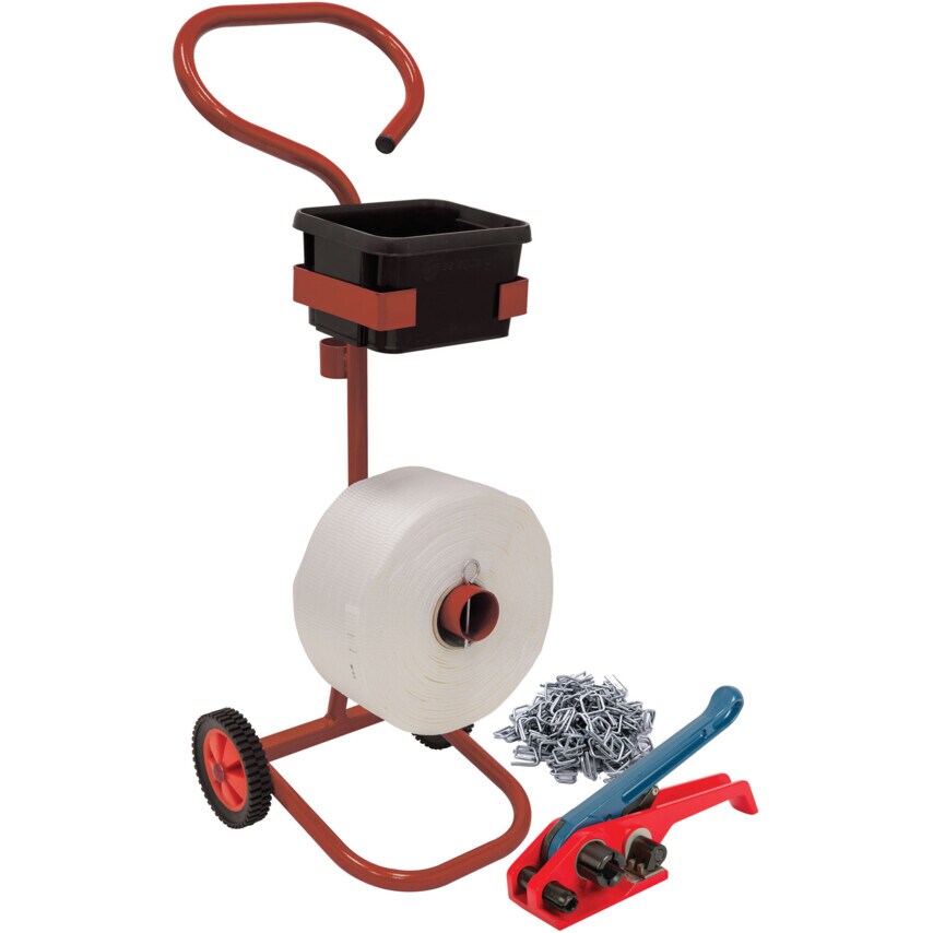 Strapping Kits with Trolley Tensioner and Metal Buckles