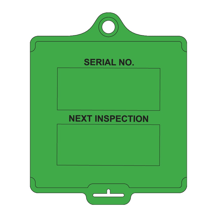 Centurion Europe Assettag Flex Medium - Inspection 1 Green Pack of 10