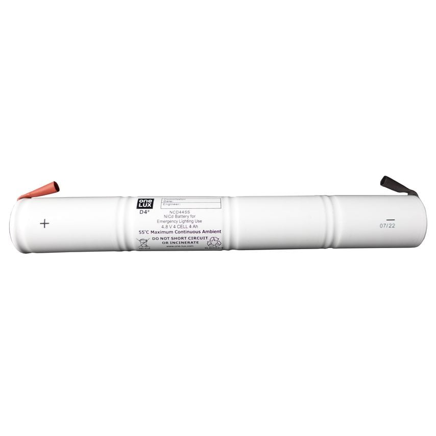 BLE Abbeyfield 4 Cell Battery Pack, In Line, Nickel Cadmium, 4.8V 4.0Ah, High Te