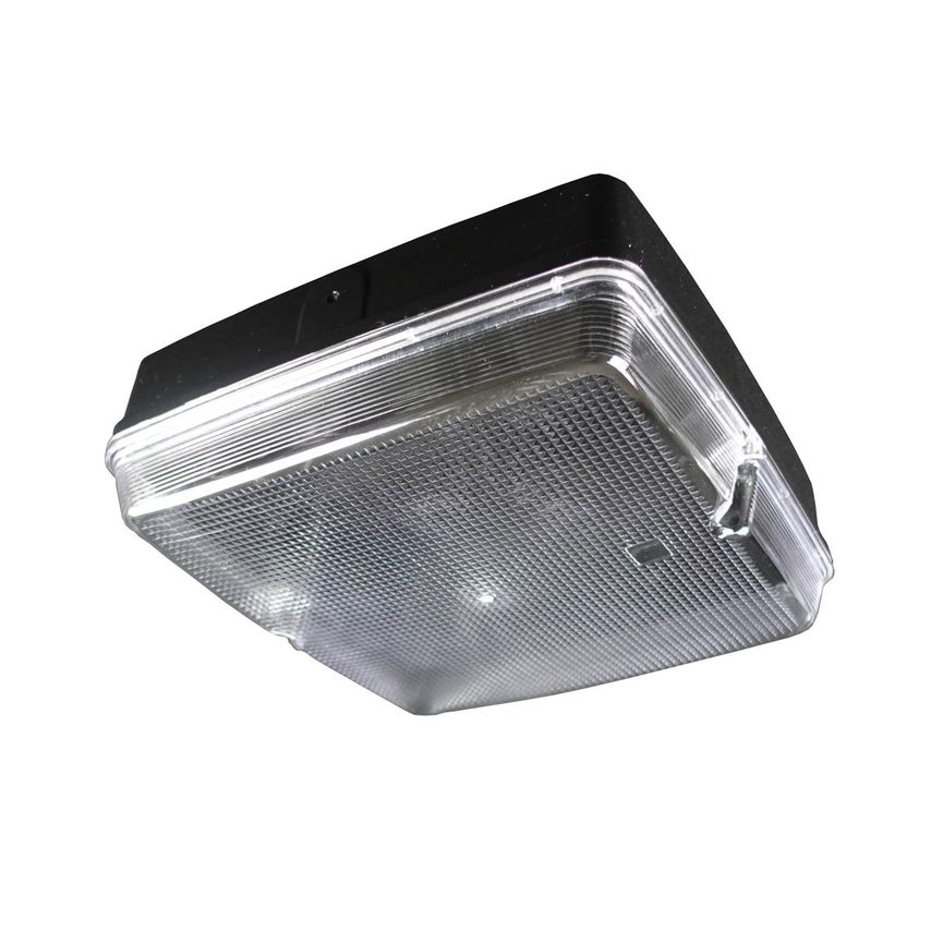 BLE Whirlow LED Square Amenity Light, IP65, 3.2V LiFePO4 Battery, Black, Microwa