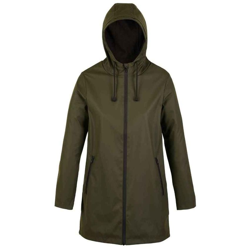 NEOBLU Ladies Antoine Wax Parka Jacket Ladies Deep Khaki - 03175 DEK L