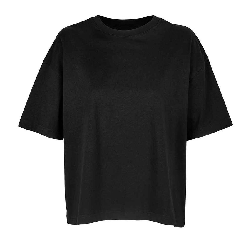 SOL'S Ladies Boxy Oversized Organic T-Shirt Ladies Deep Black - 03807 DBK XS