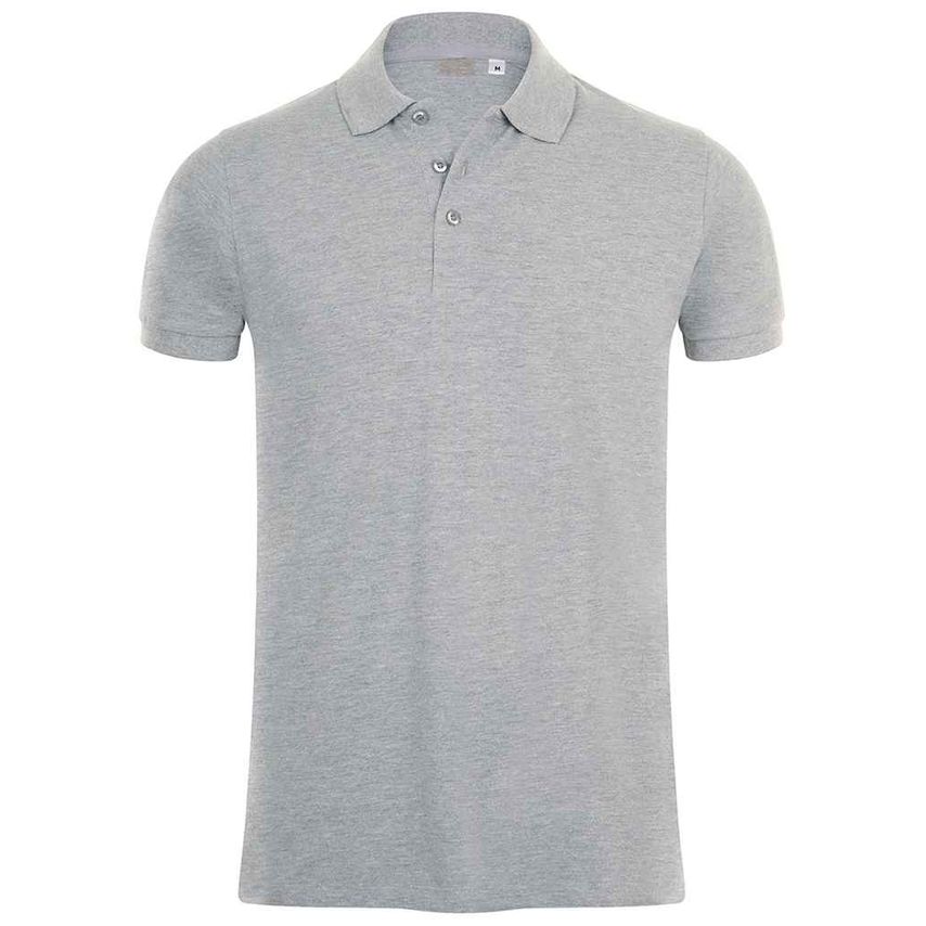 SOL'S Phoenix Piqu Polo Shirt Mens Grey Marl - 01708 GYM L