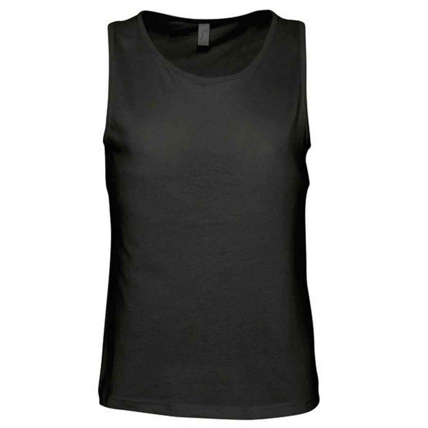 SOL'S Justin Tank Top Mens Deep Black - 11465 DBK XXL