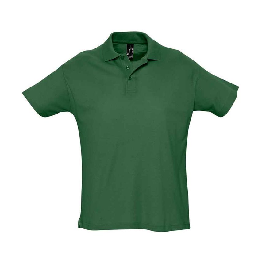 SOL'S Summer II Cotton Piqu Polo Shirt Mens Golf Green 11342 Green XXL