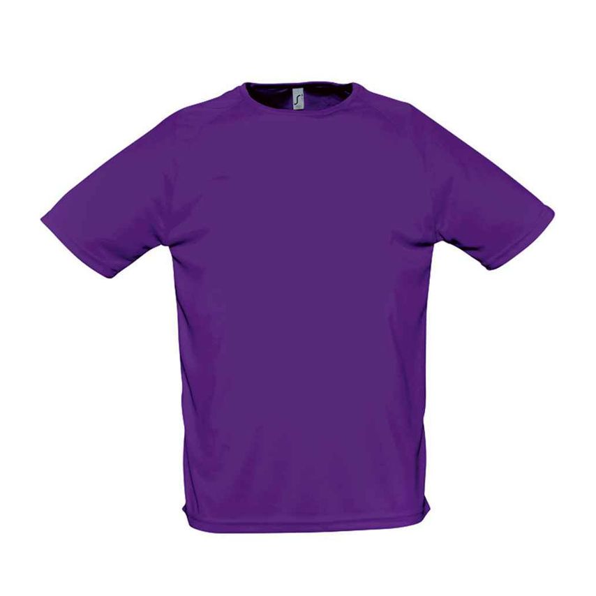 SOL'S Sporty Performance T-Shirt Mens Dark Purple 11939 Dkp 2XS