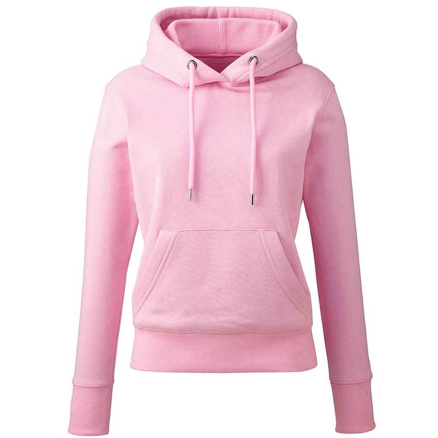 Anthem Ladies Organic Hoodie Ladies Pink - AM03 PIN XS