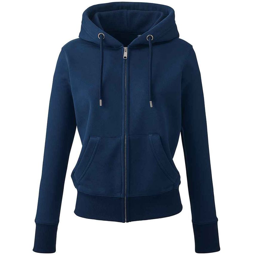 Anthem Ladies Organic Full Zip Hoodie Ladies Navy - AM04 NAV XS