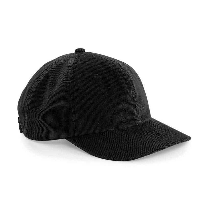 Beechfield Heritage Cord Cap Black BB682 Black One