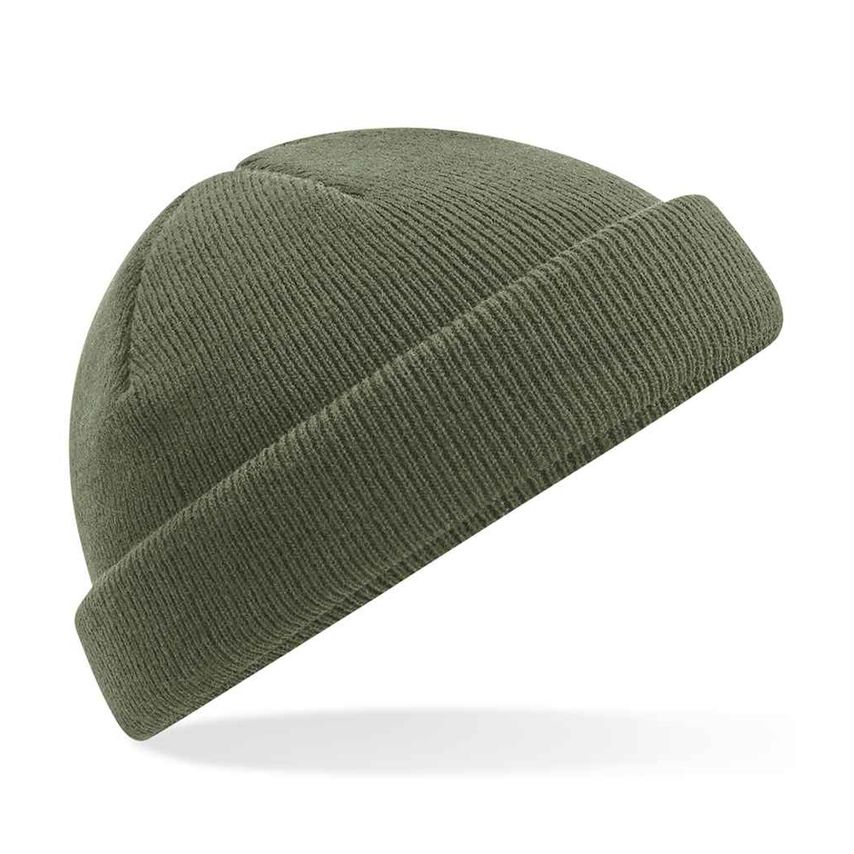 Beechfield Recycled Mini Fisherman Beanie Olive Green - BB43R OLI ONE