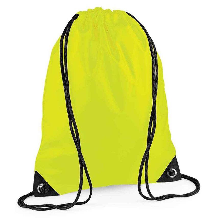 BagBase Premium Gymsac Fluorescent Yellow - BG10 FLY ONE