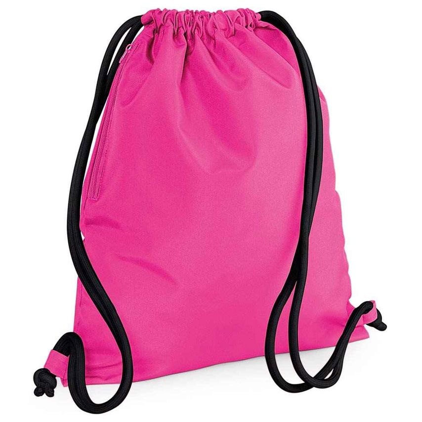 BagBase Icon Gymsac Fuchsia/Black - BG110 FS/BK ONE