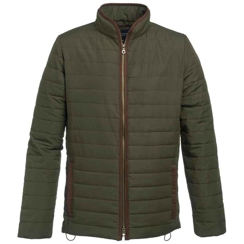 Brook Taverner Orlando Quilted Jacket Mens Olive Green - BK526 OLI S