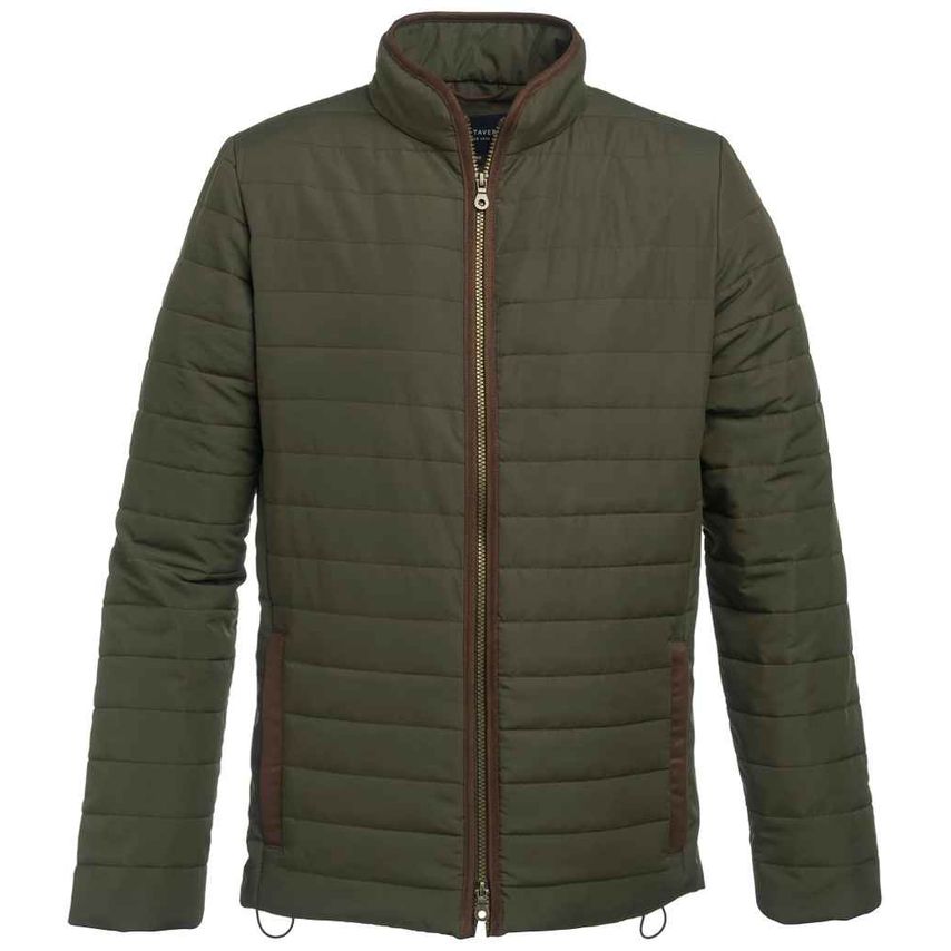 Brook Taverner Orlando Quilted Jacket Mens Olive Green - BK526 OLI M