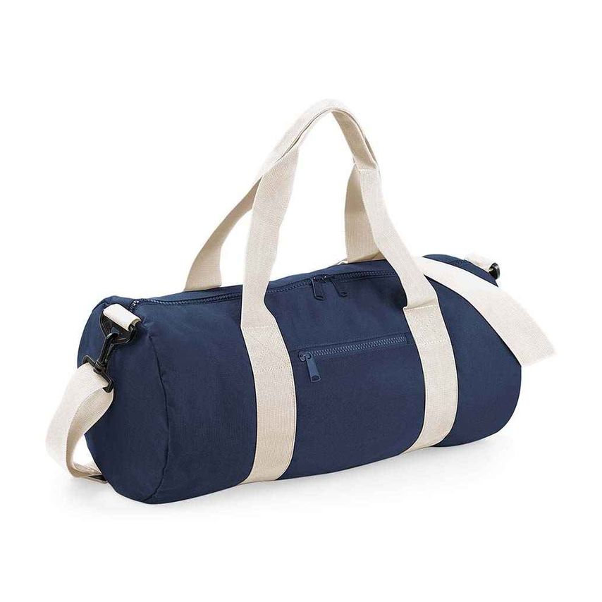 BagBase Original Barrel Bag French Navy/Off White - BG140 FN/OW ONE