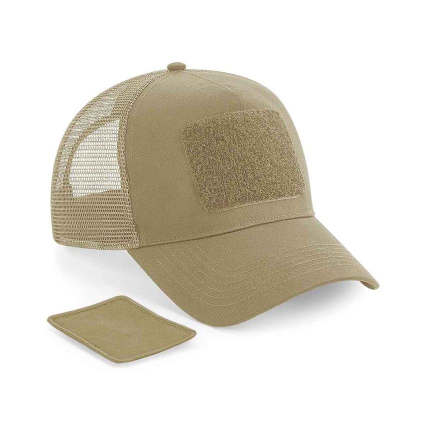 Beechfield Patch Snapback Trucker Cap Desert Sand - BB641 DSN ONE