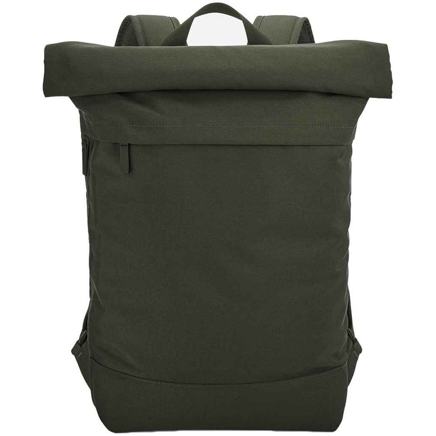 BagBase Simplicity Roll-Top Backpack Pine Green - BG870 PNG ONE