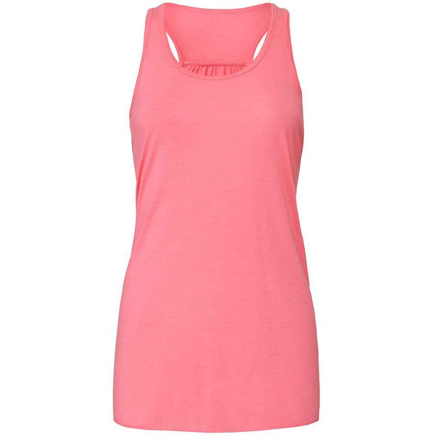 Bella+Canvas Bella Ladies Flowy Racer Back Tank Top Ladies Neon Pink - BL8800 NP