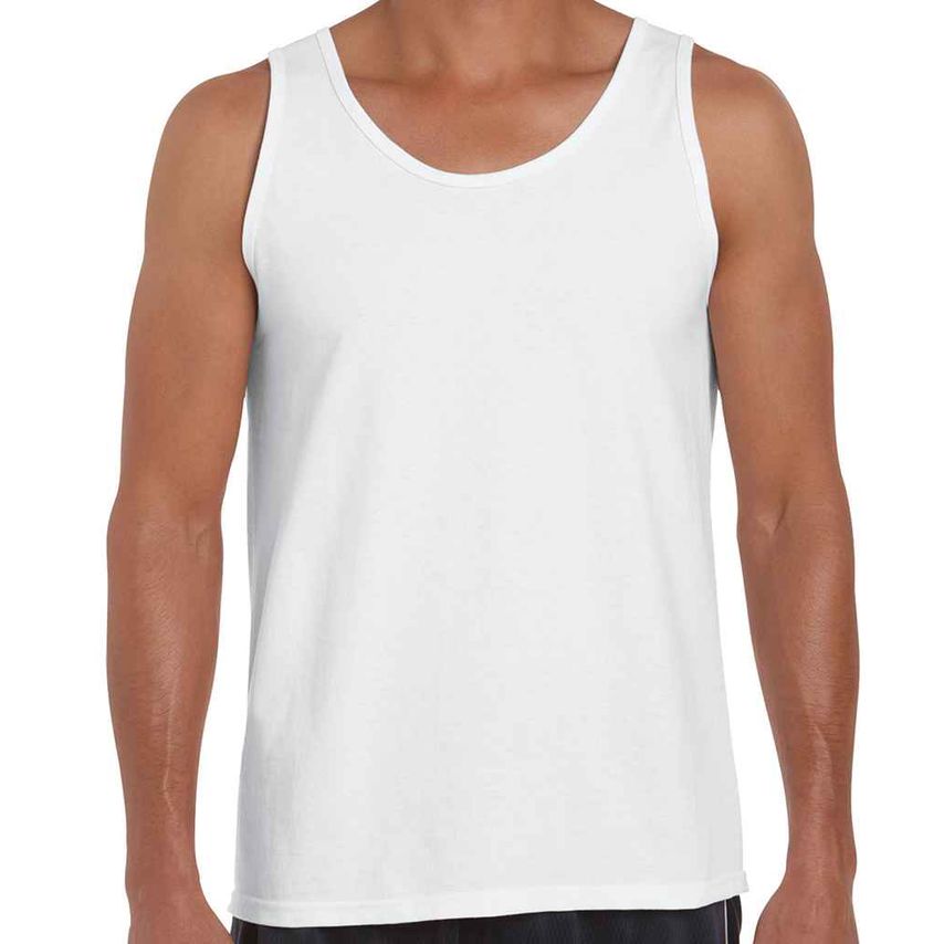 Gildan SoftStyle Tank Top Mens White - GD12 WHI S